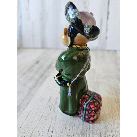 Gort green little traveler priolo p149 Chinese Japanese figurine statue vintage - Picture 4 of 8